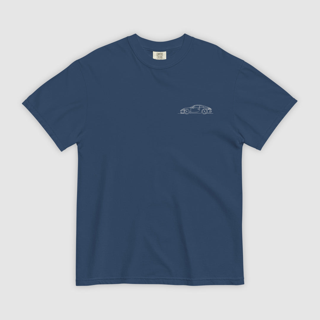 PORSCHE_992_GT3_TOURING_SIDE_T-SHIRT_TRUE_NAVY
