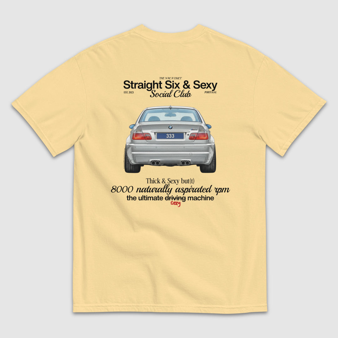 STRAIGHT SIX & SEXY SOCIAL CLUB E46 M3 T-SHIRT