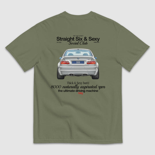STRAIGHT SIX & SEXY SOCIAL CLUB E46 M3 T-SHIRT