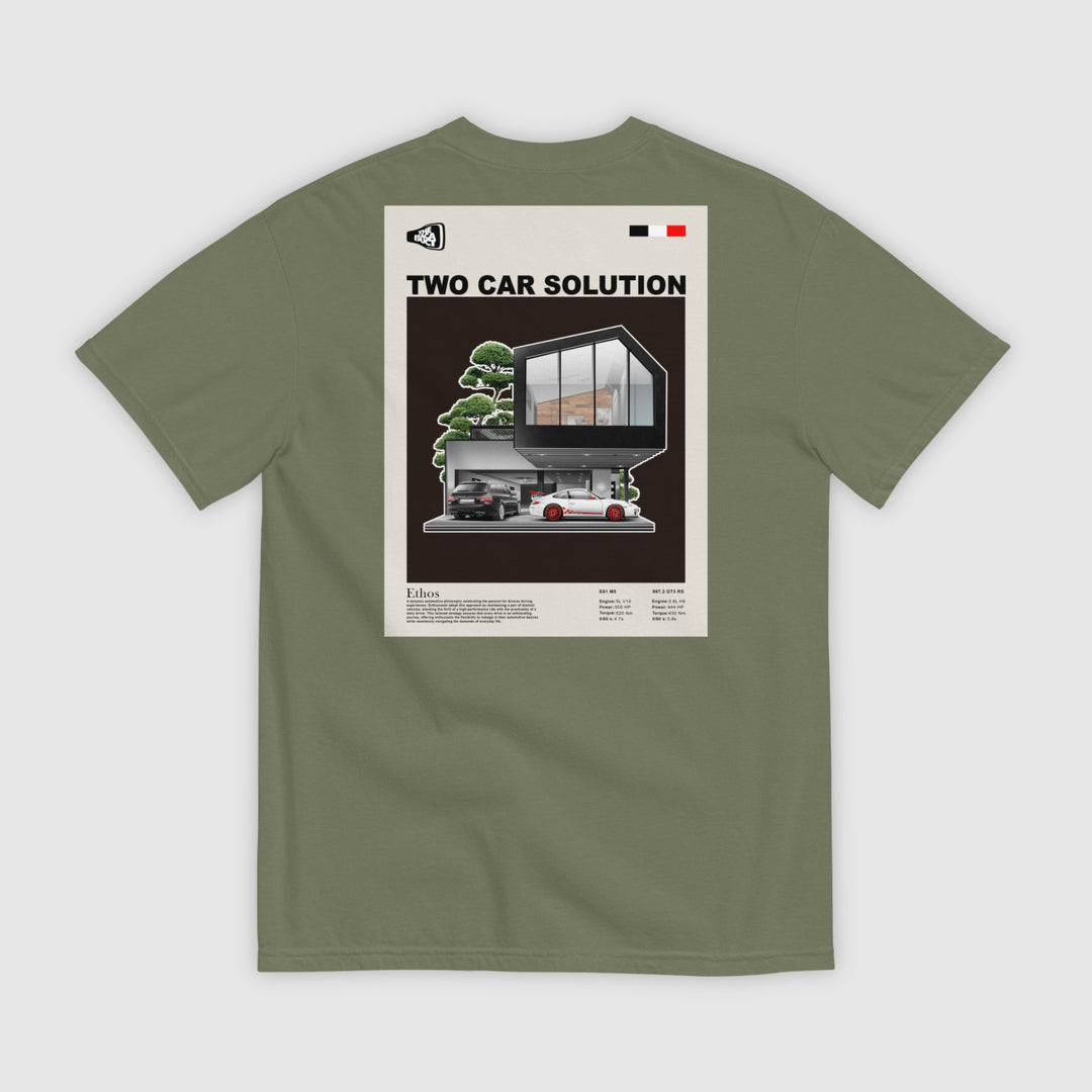 TWO CAR SOLUTION - E61 M5 & 997.2 GT3 RS T-SHIRT