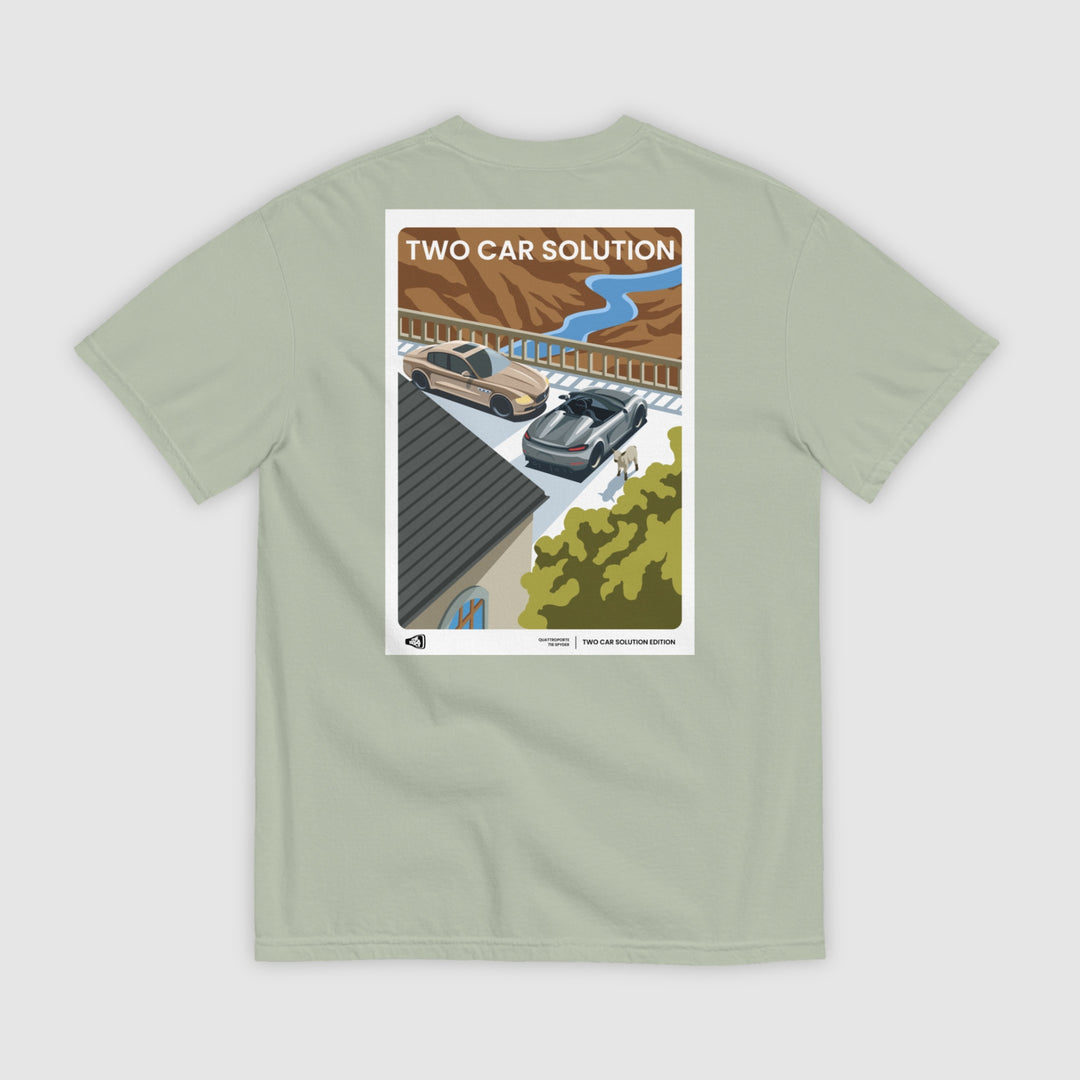 TWO CAR SOLUTION - MASERATI QUATTROPORTE & PORSCHE 718 SPYDER T-SHIRT