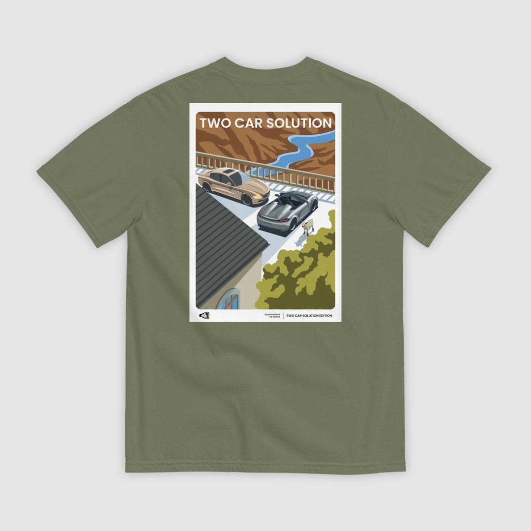 TWO CAR SOLUTION - MASERATI QUATTROPORTE & PORSCHE 718 SPYDER T-SHIRT